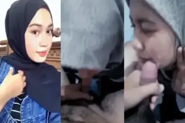 Hijabers Cantik Nyepong Sampe Muka Becek Peju