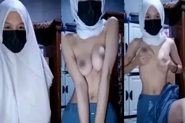 Ukhty Nina Asanti Hijabers Baju SMA Colmek Panas